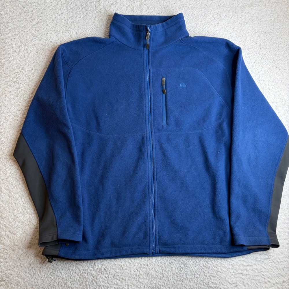 Vintage Nike ACG Fit Therma Fleece Jacket Mens XXL Blue Full Zip Outdoor